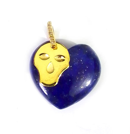 Heart Silver Pave Diamond Pendant