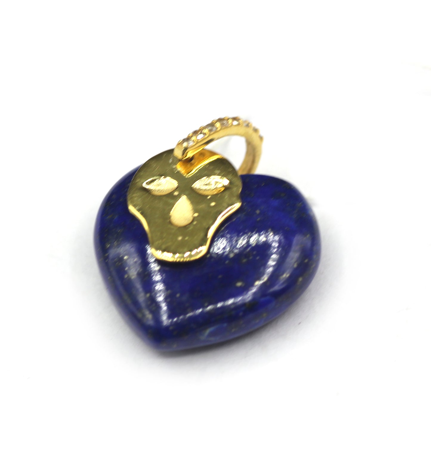 Heart Silver Pave Diamond Pendant