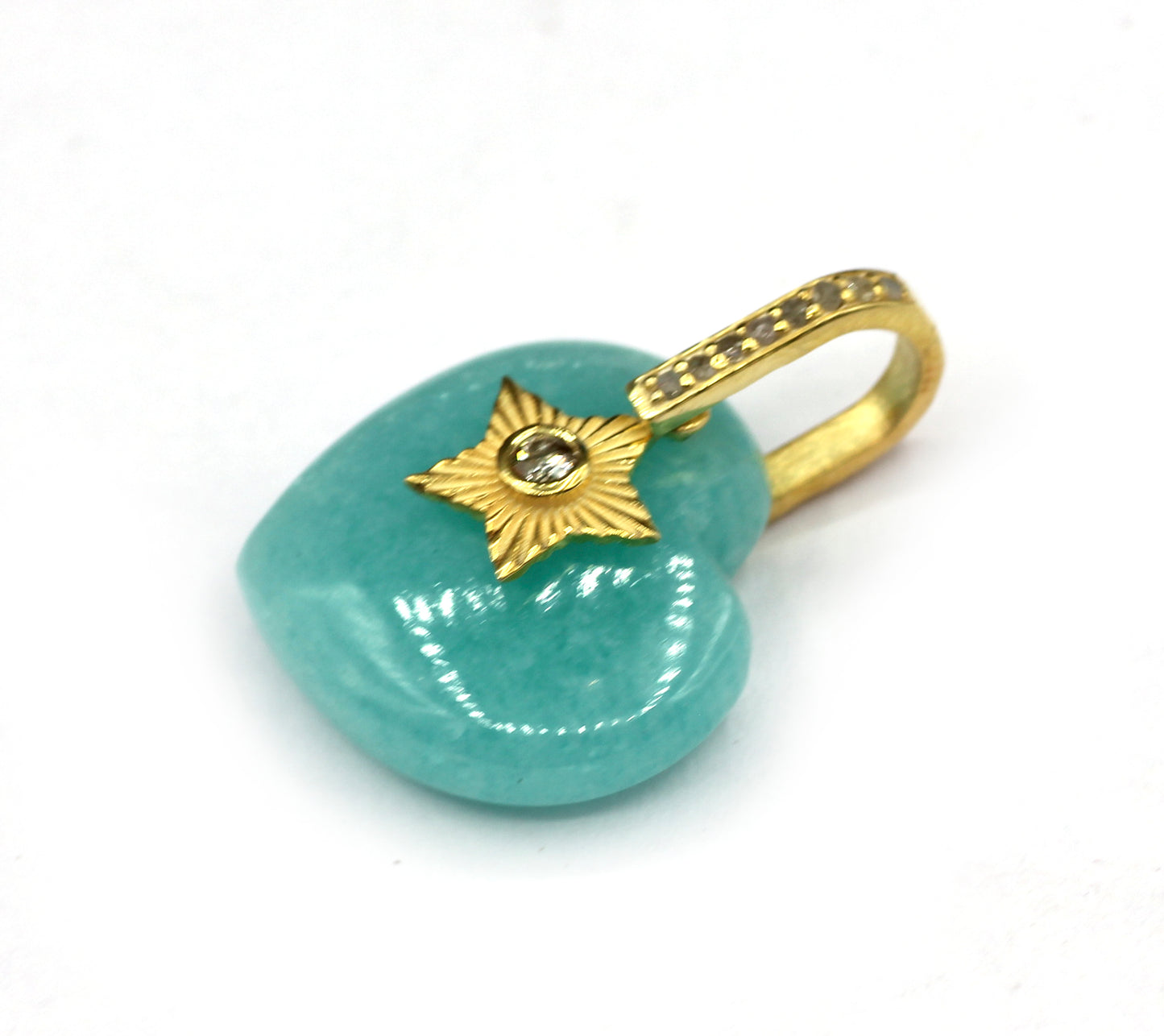 Heart Pave Diamond Pendant