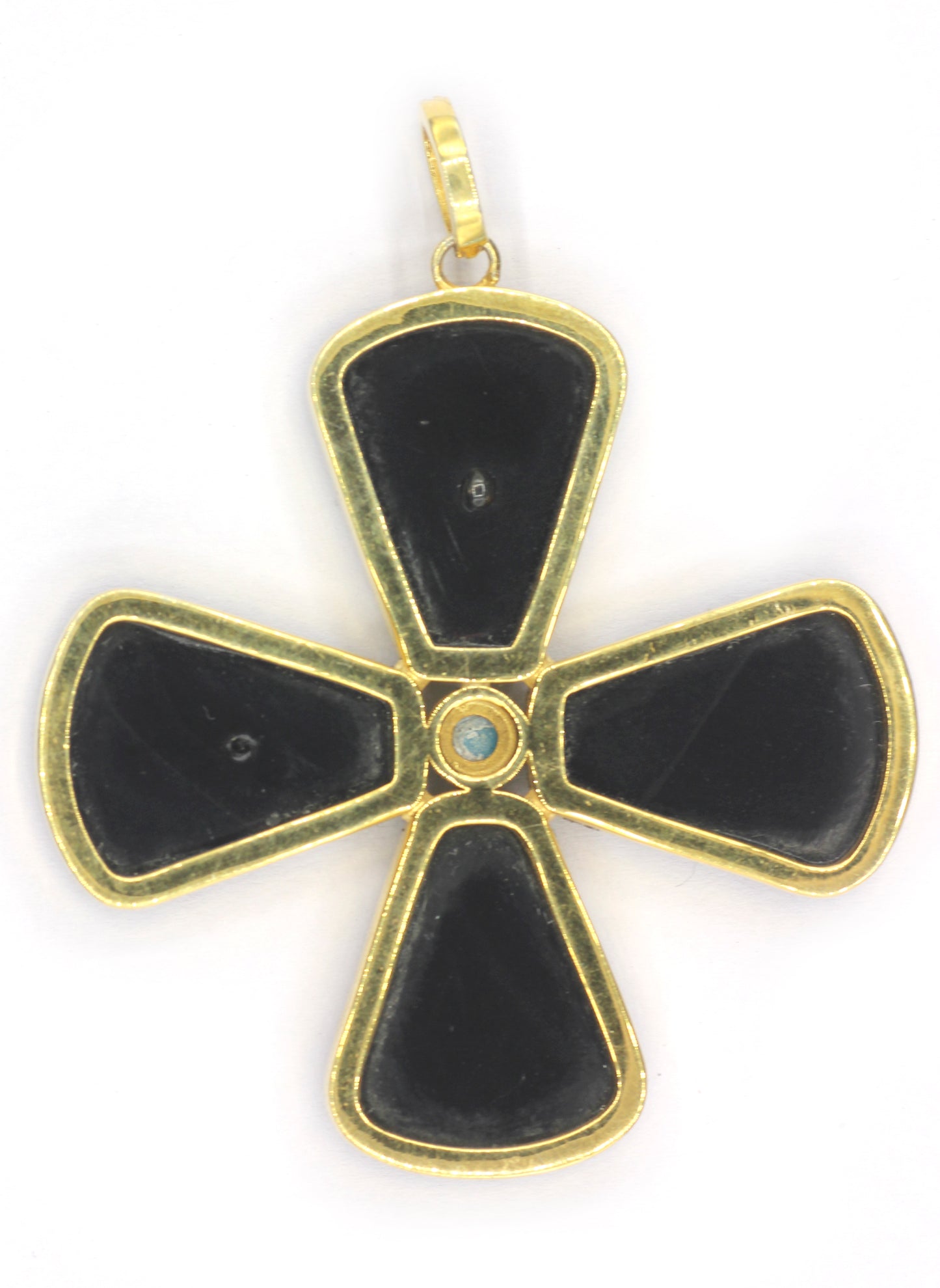 Cross Silver Pave Diamond Pendant