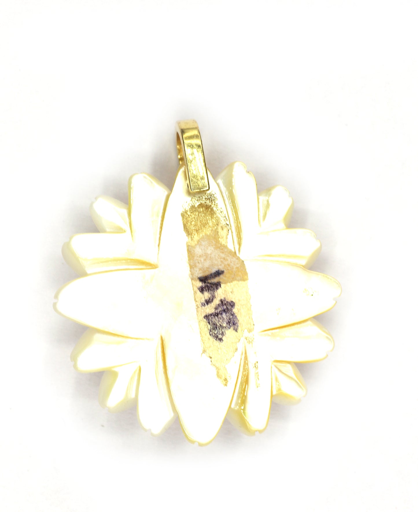 Flower Silver Pave Diamond Pendant