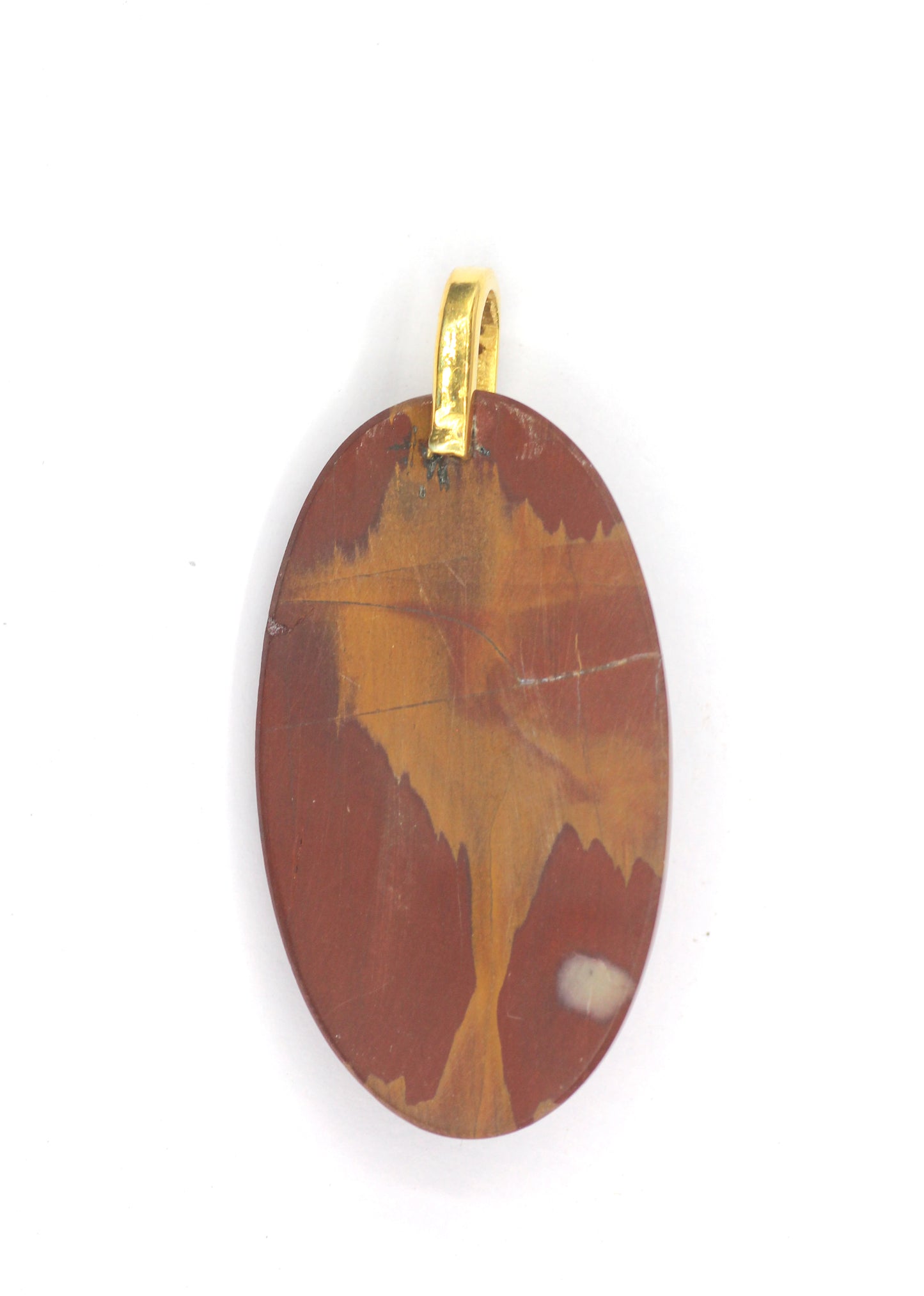 Jasper Silver Pave Diamond Pendant