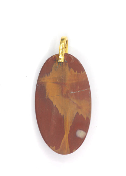 Jasper Silver Pave Diamond Pendant