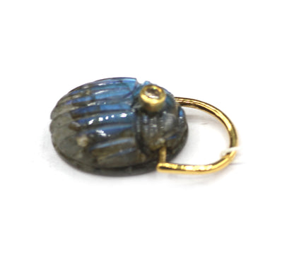 Ladybug Silver Pave Diamond Pendant