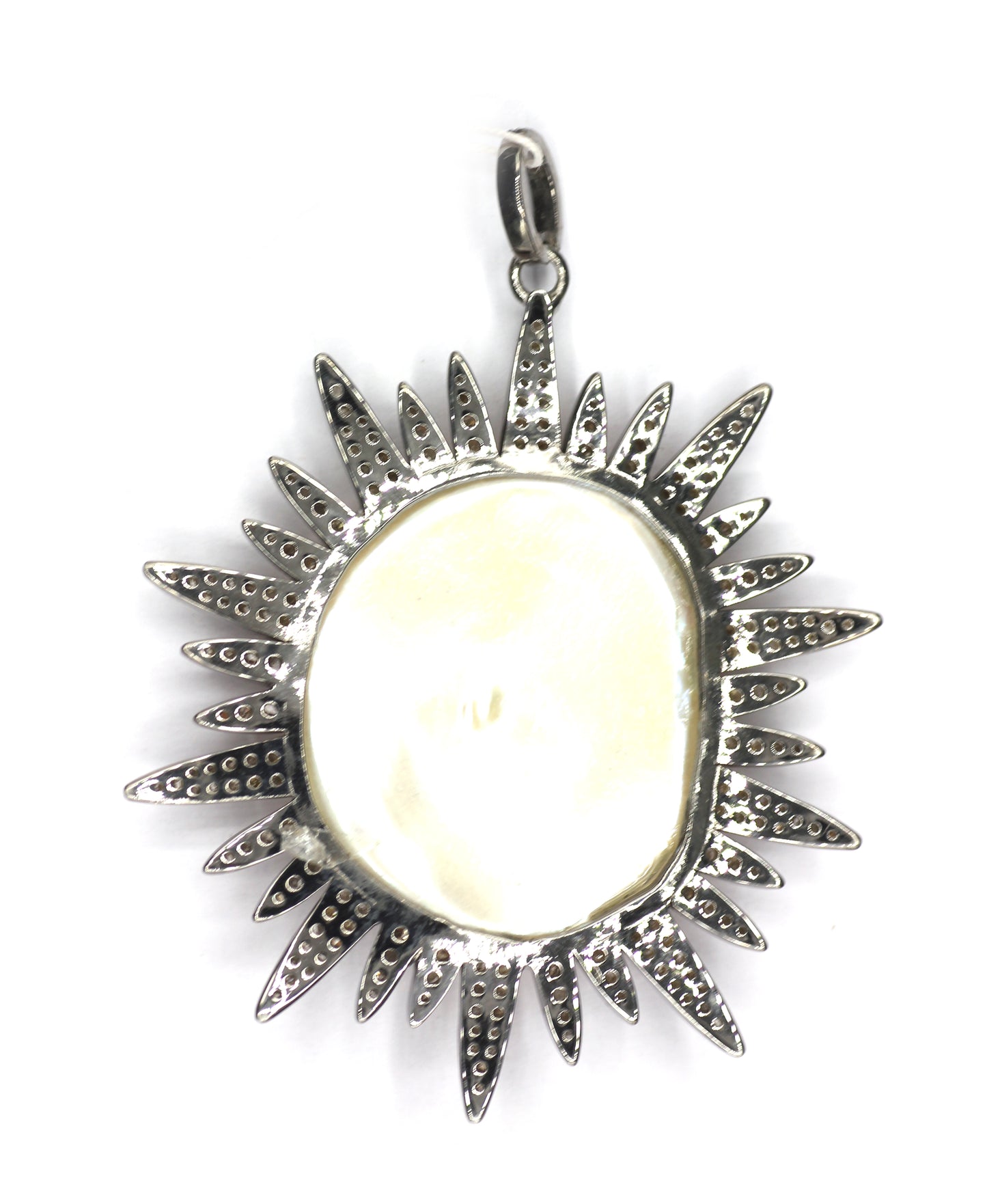 Star Silver Pave Diamond Pendant