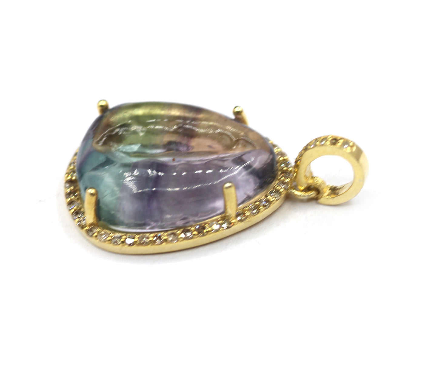 Silver Pave Diamond Pendant