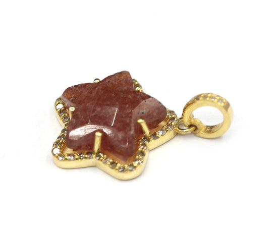 Star Silver Pave Diamond Pendant