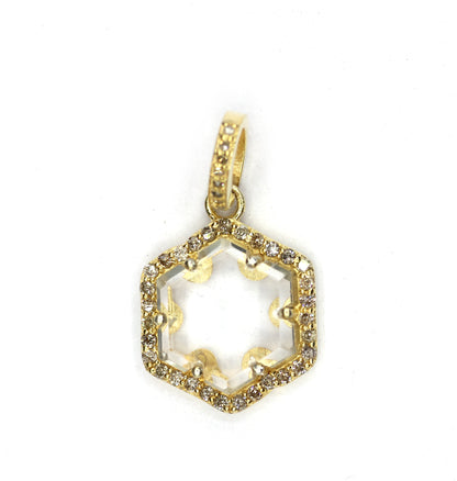 Silver Pave Diamond Pendant