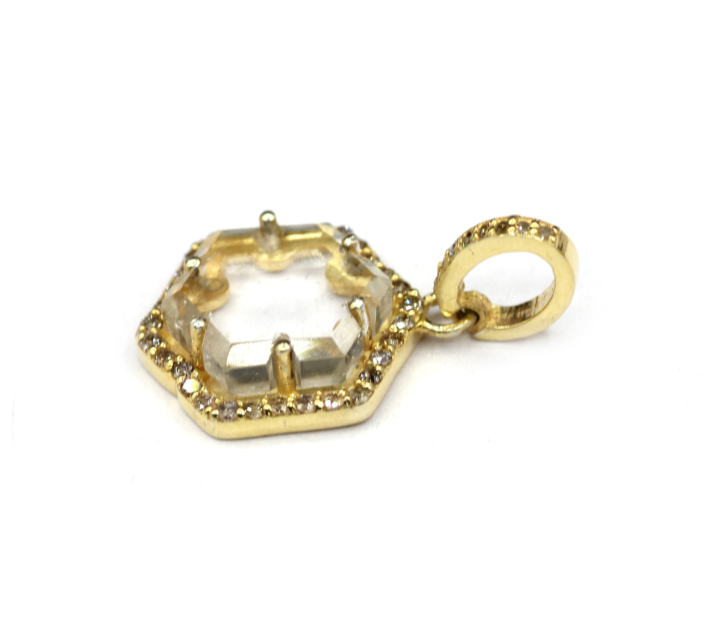 Silver Pave Diamond Pendant