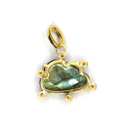 Cloud Silver Pave Diamond Pendant