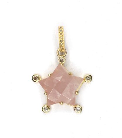 Star Silver Pave Diamond Pendant