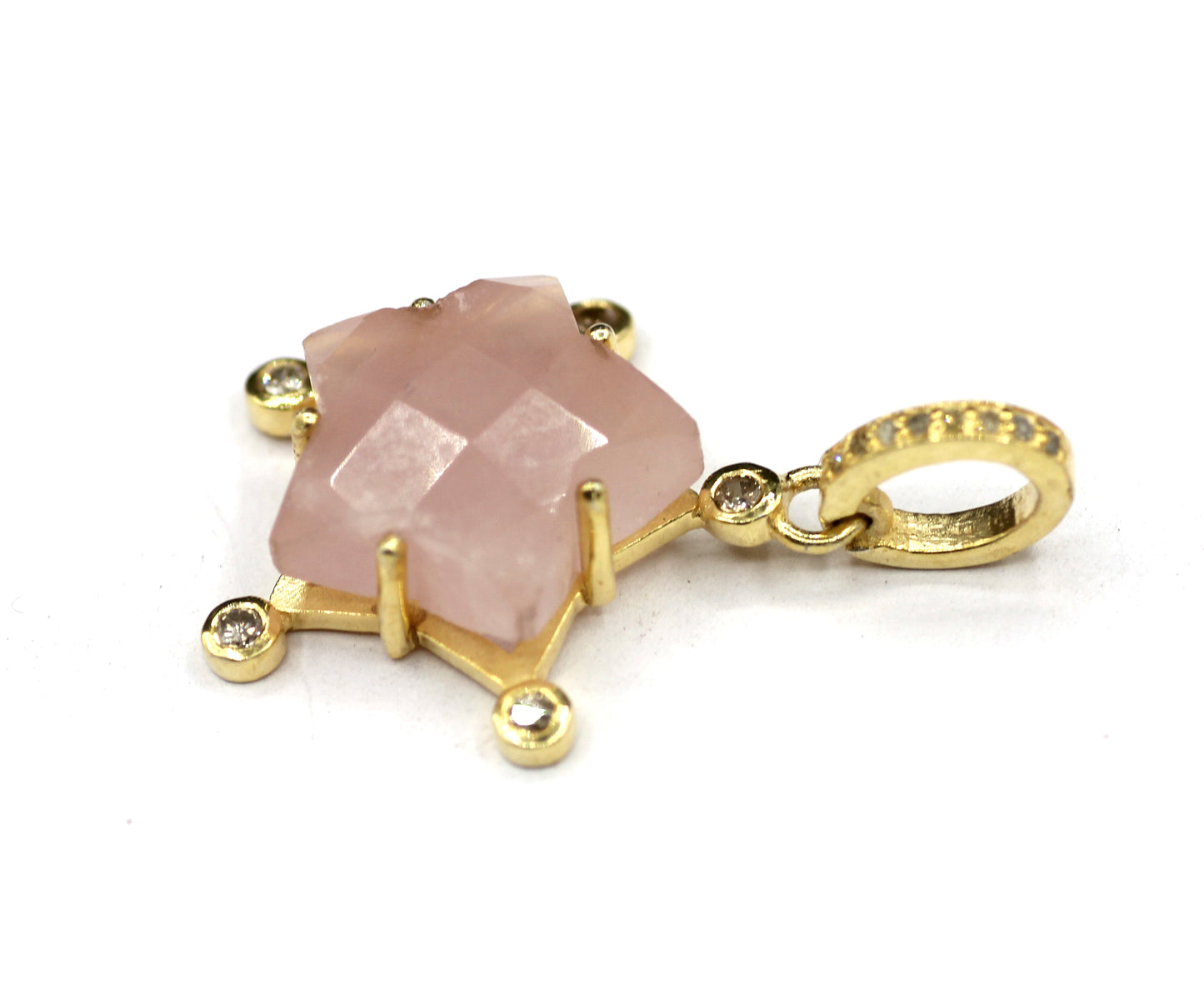 Star Silver Pave Diamond Pendant