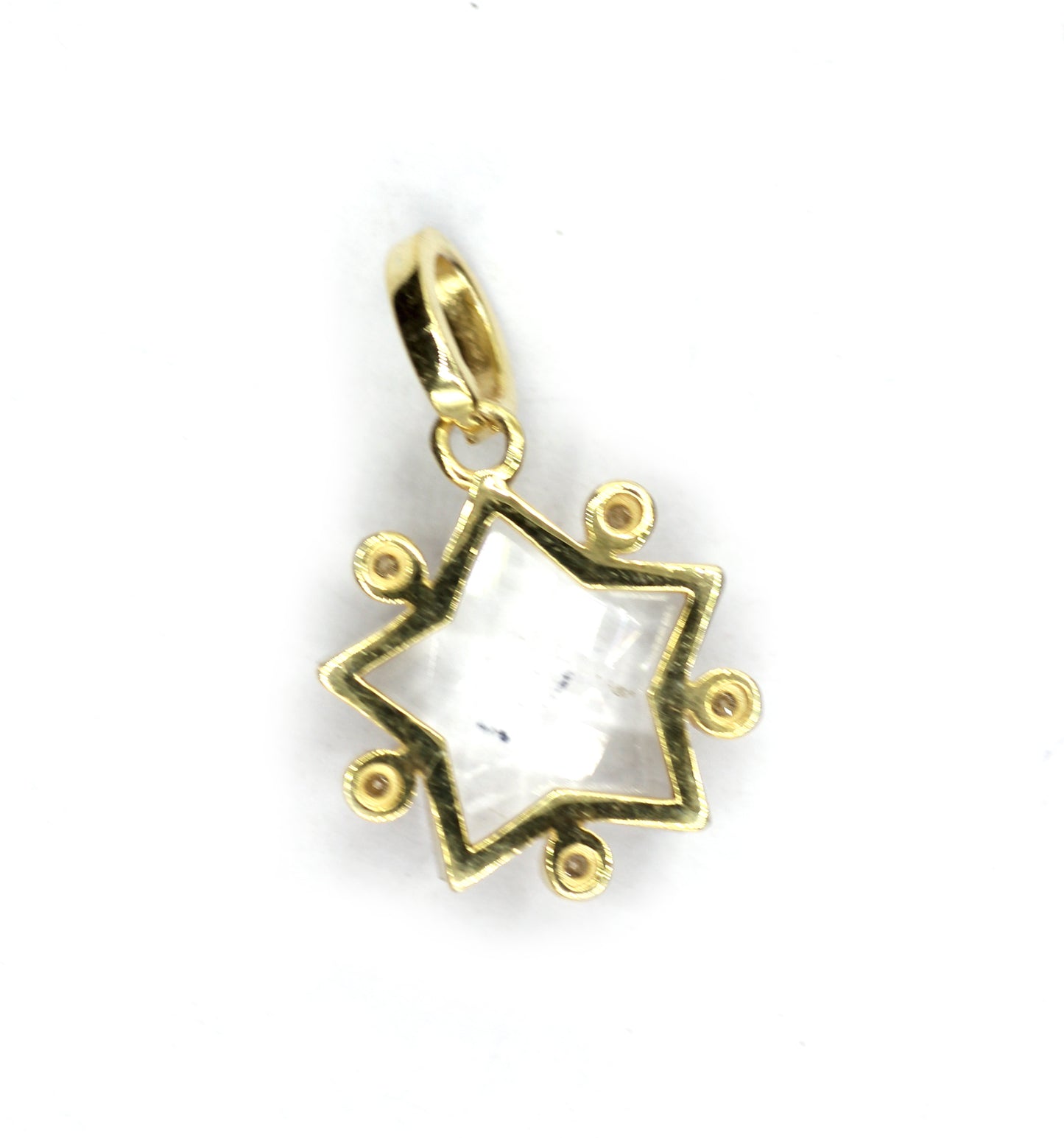 Star Silver Pave Diamond Pendant
