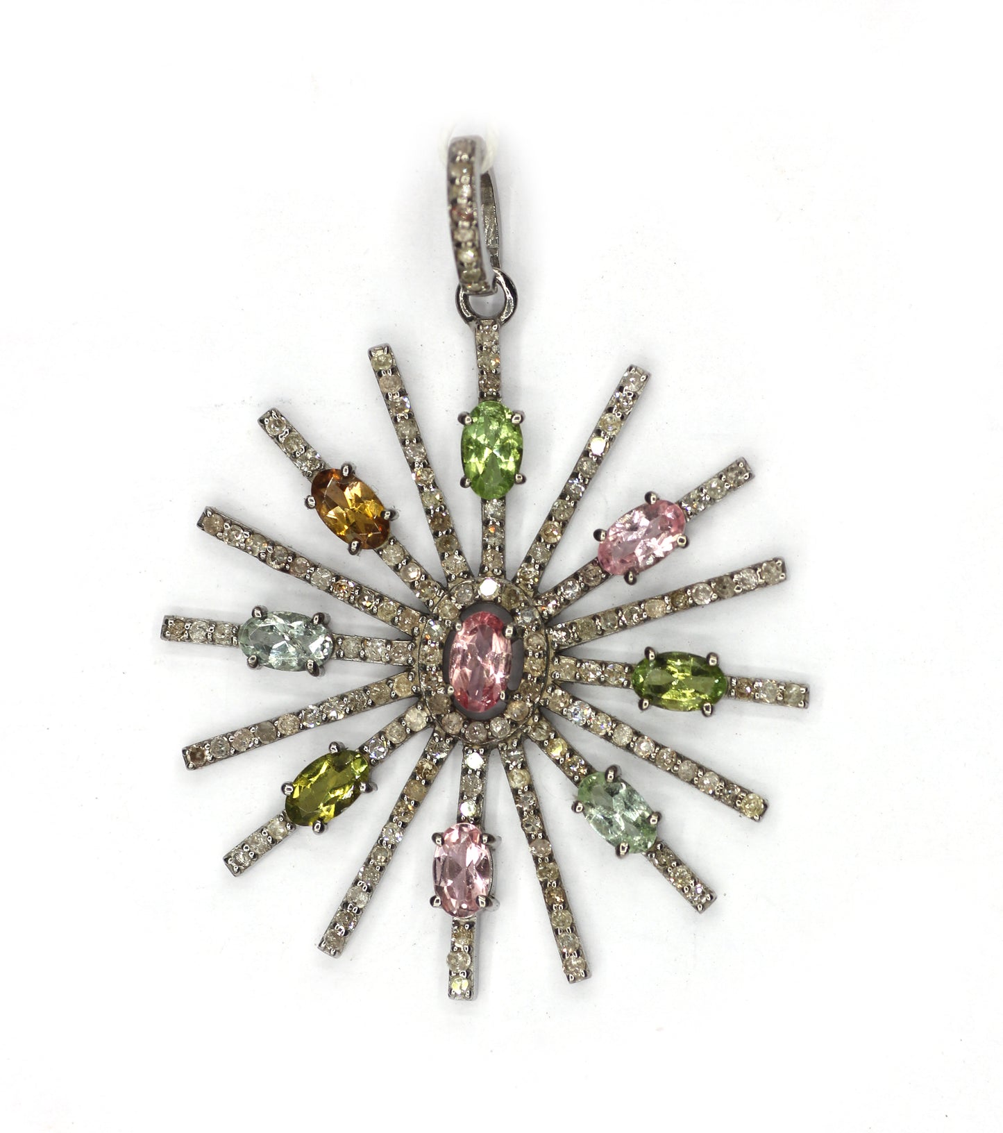 Star Pave Diamond Pendant