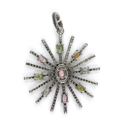 Star Pave Diamond Pendant