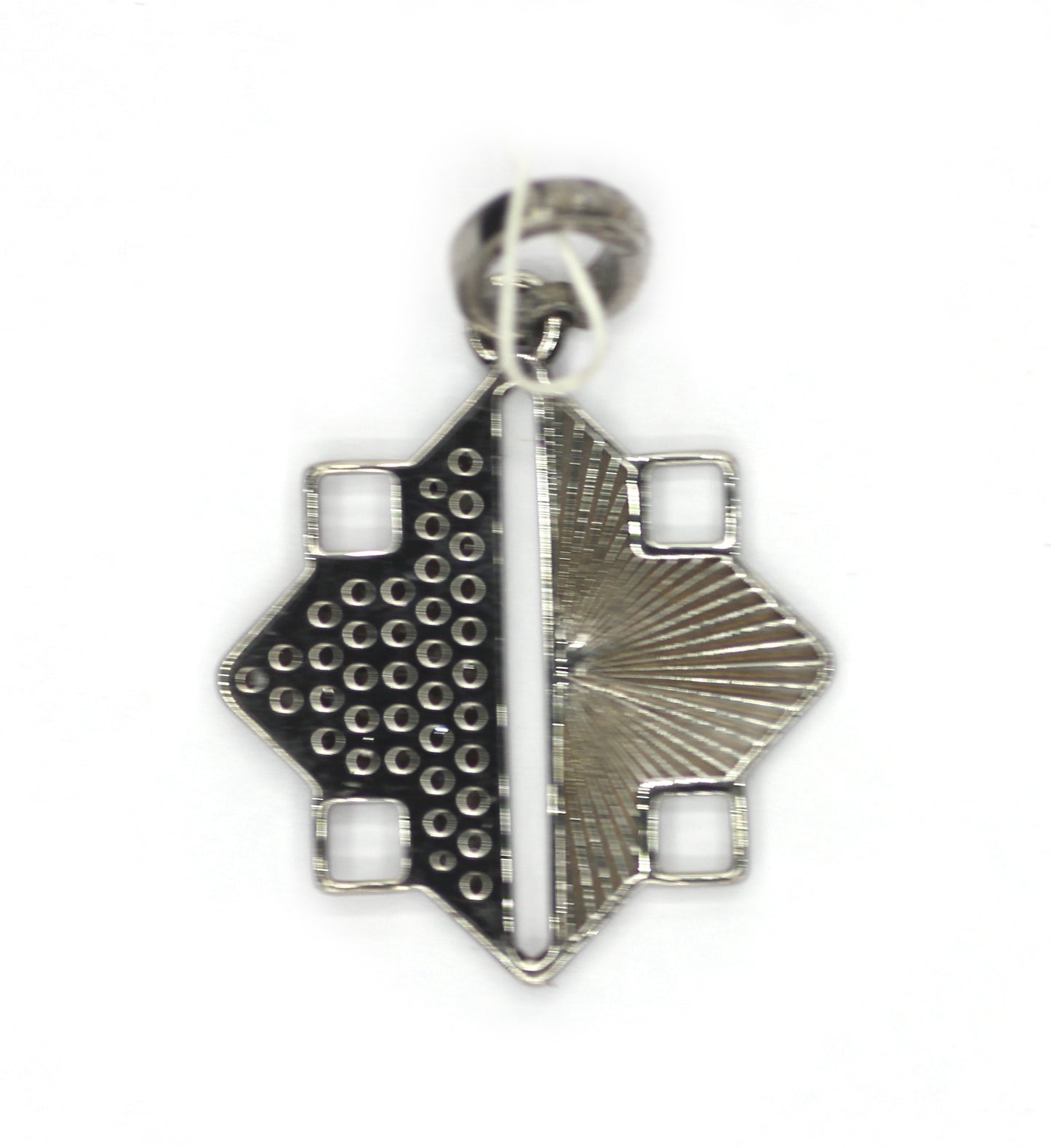 Silver Pave Diamond Pendant