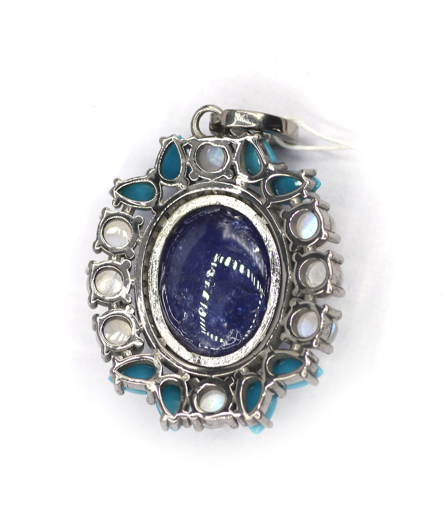 Tanzanite Silver Diamond Pendant