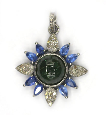 Star Silver Diamond Pendant