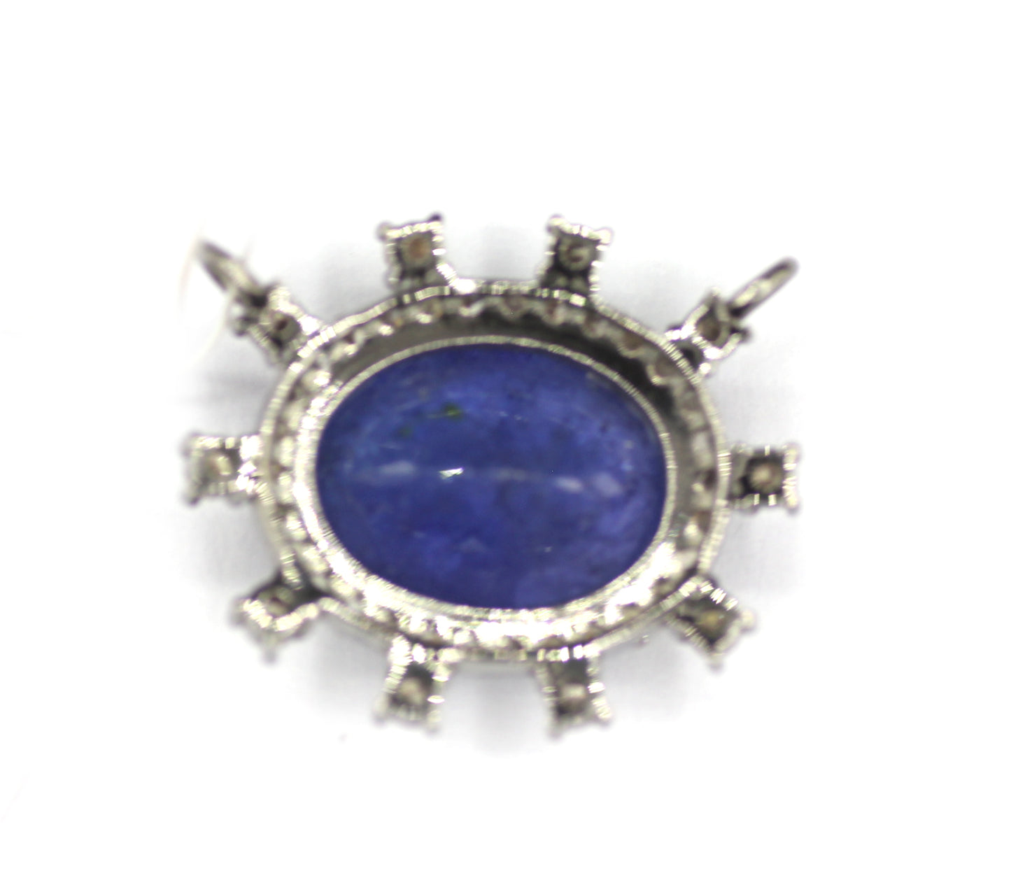 Tanzanite sterling silver Diamond Pendant