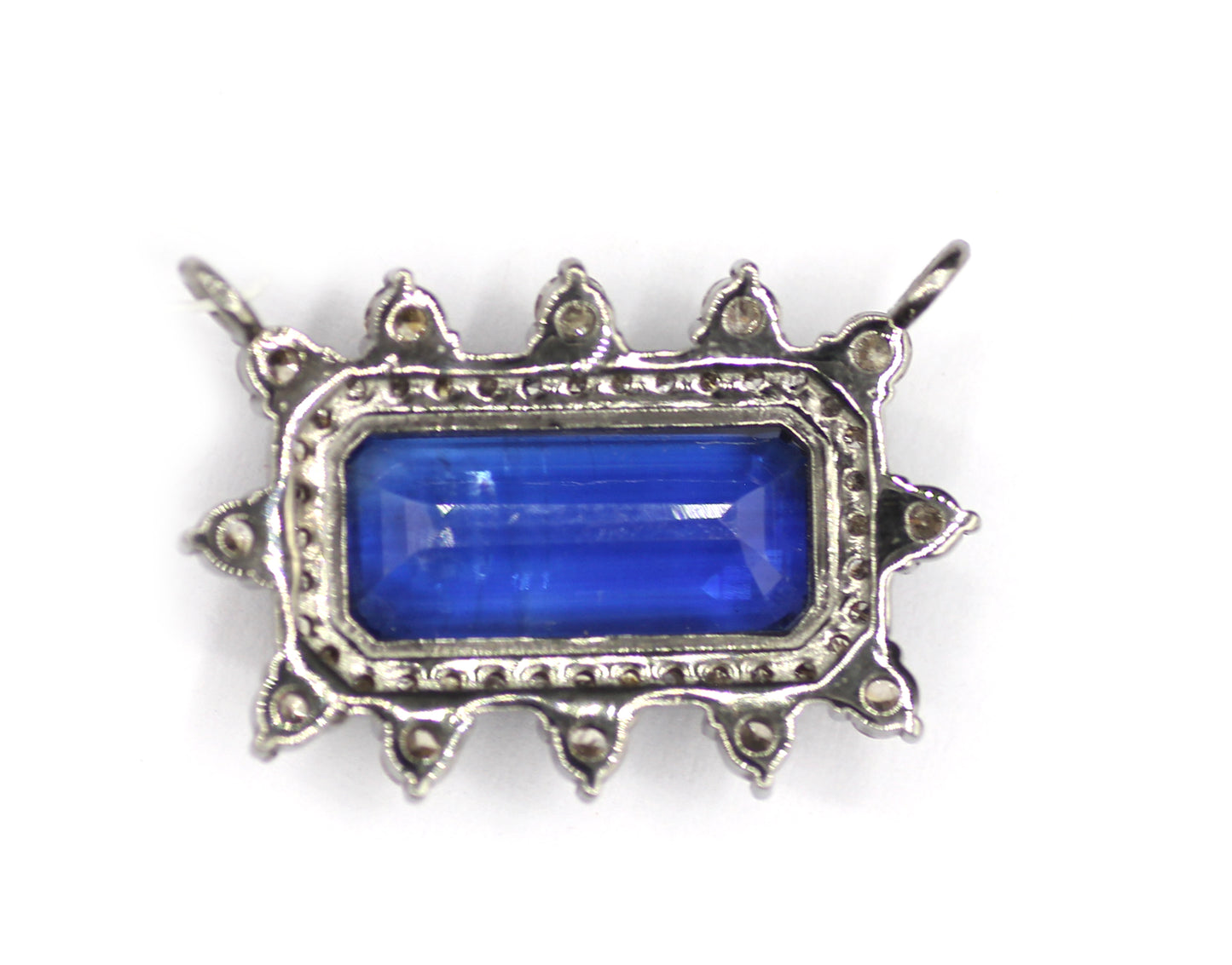 Kyanite sterling silver Diamond Pendant