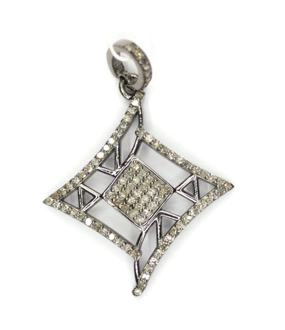 Art Deco sterling silver Diamond Pendant
