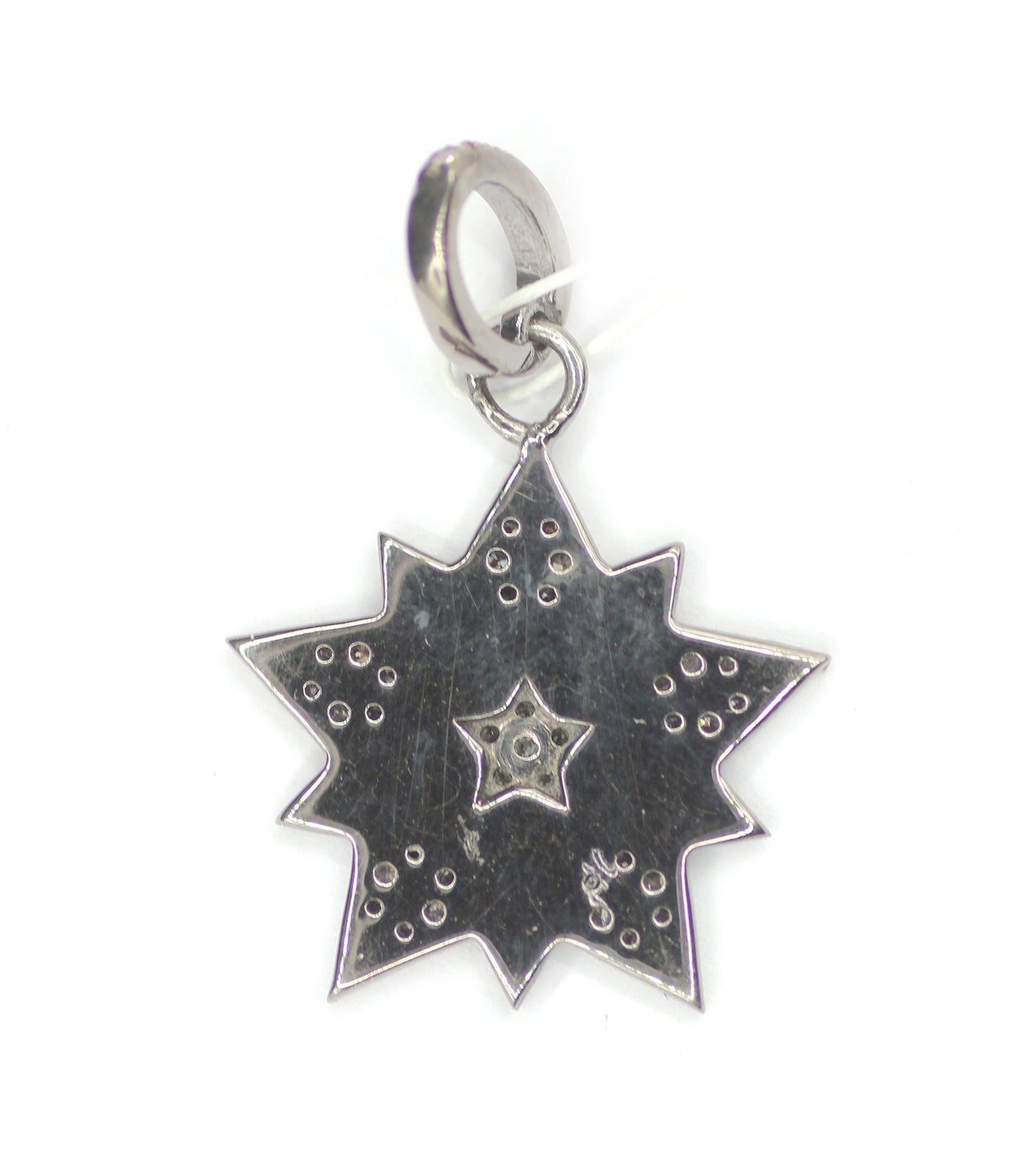 Star sterling silver Diamond pendant
