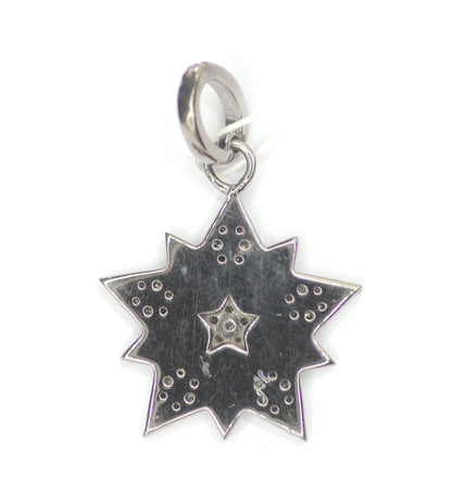 Star sterling silver Diamond pendant