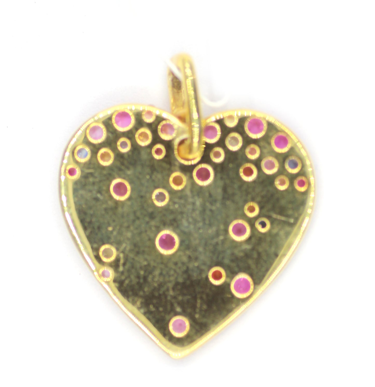 Heart Shape sterling silver Tourmaline pendant