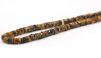 Tiger eye Faceted Wheel Beads,Faceted Beads