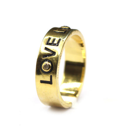 Love Silver Diamond Ring