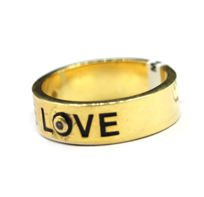 Love Silver Diamond Ring