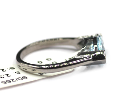 Aquamarine Silver Ring