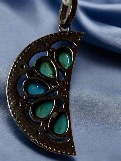 Tourquise Diamond Pendant