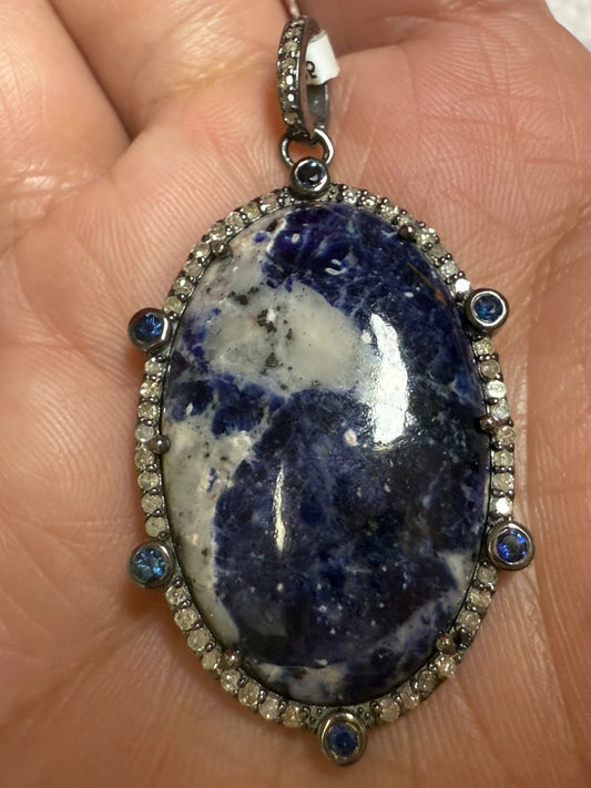 Oval Diamond Pendant