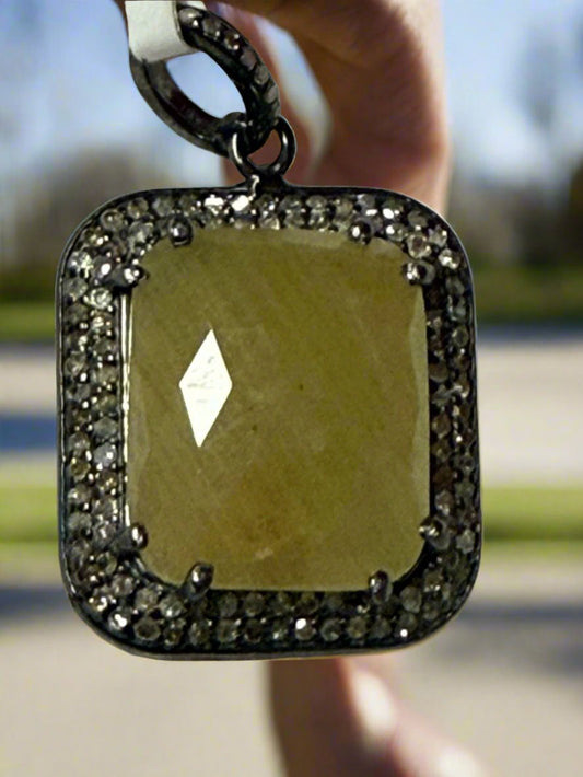 Square Diamond Pendant