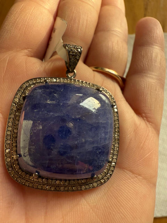 Tanzanite Diamond Pendant