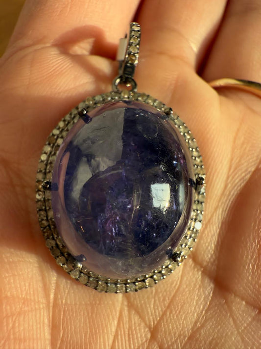 Tanzanite Diamond Pendant