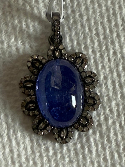 Tanzanite Diamond Pendant