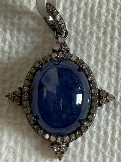 Tanzanite Diamond Pendant