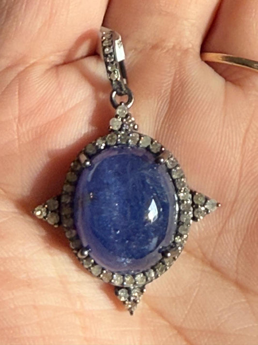Tanzanite Diamond Pendant