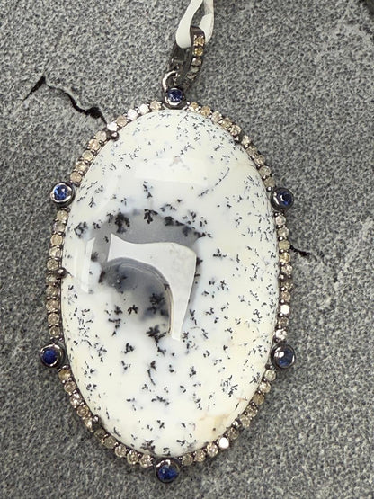Opal Diamond Pendant