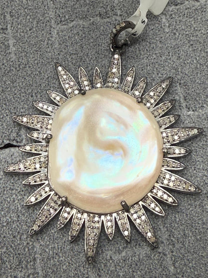 Pearl Diamond Pendant