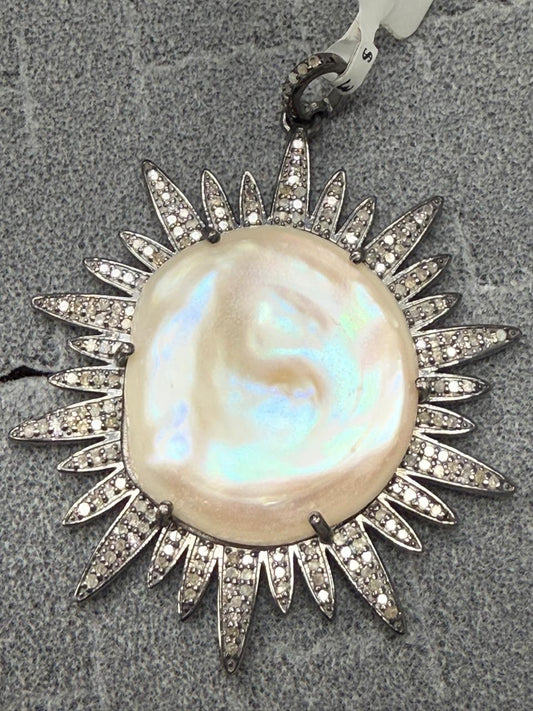 Pearl Diamond Pendant