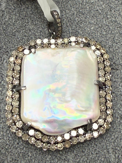 Pearl Diamond Pendant