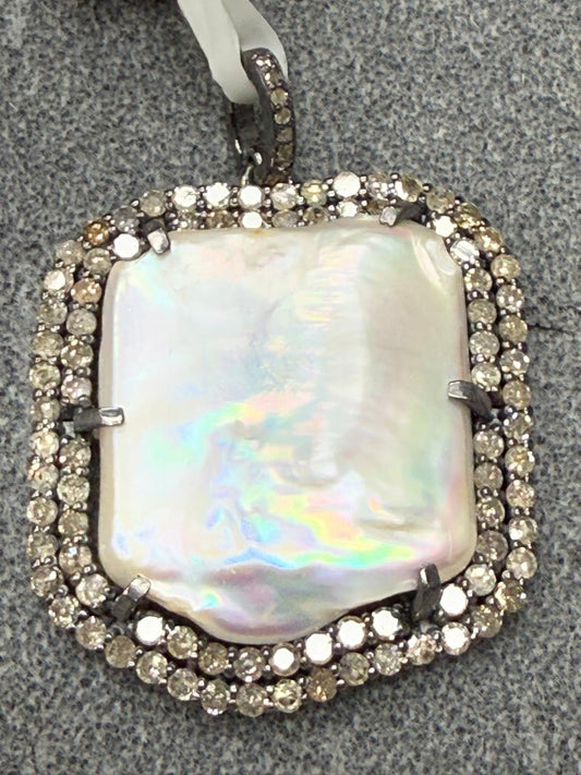 Pearl Diamond Pendant