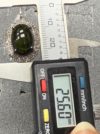 Stone Pave Diamond Pendant