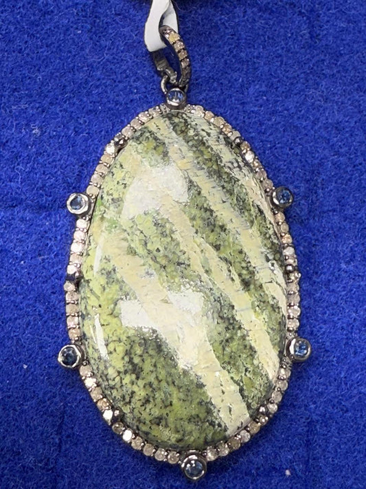 Opal Diamond Pendant