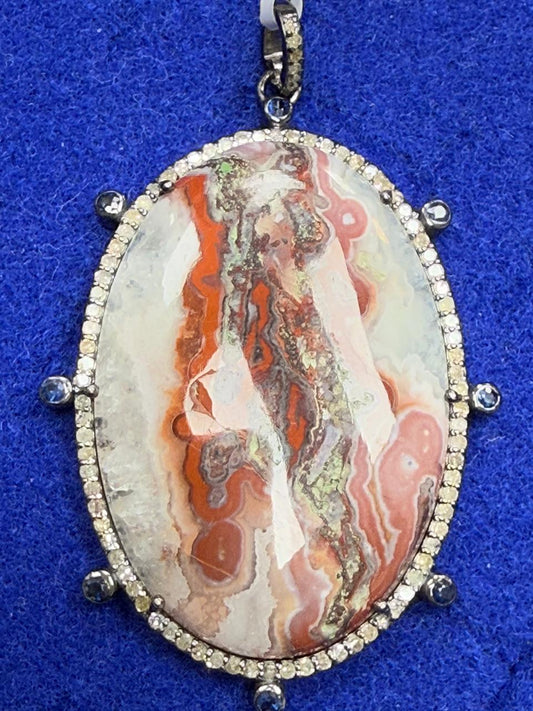 Opal Diamond Pendant