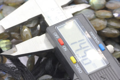 Labradorite Faceted Oval Beads