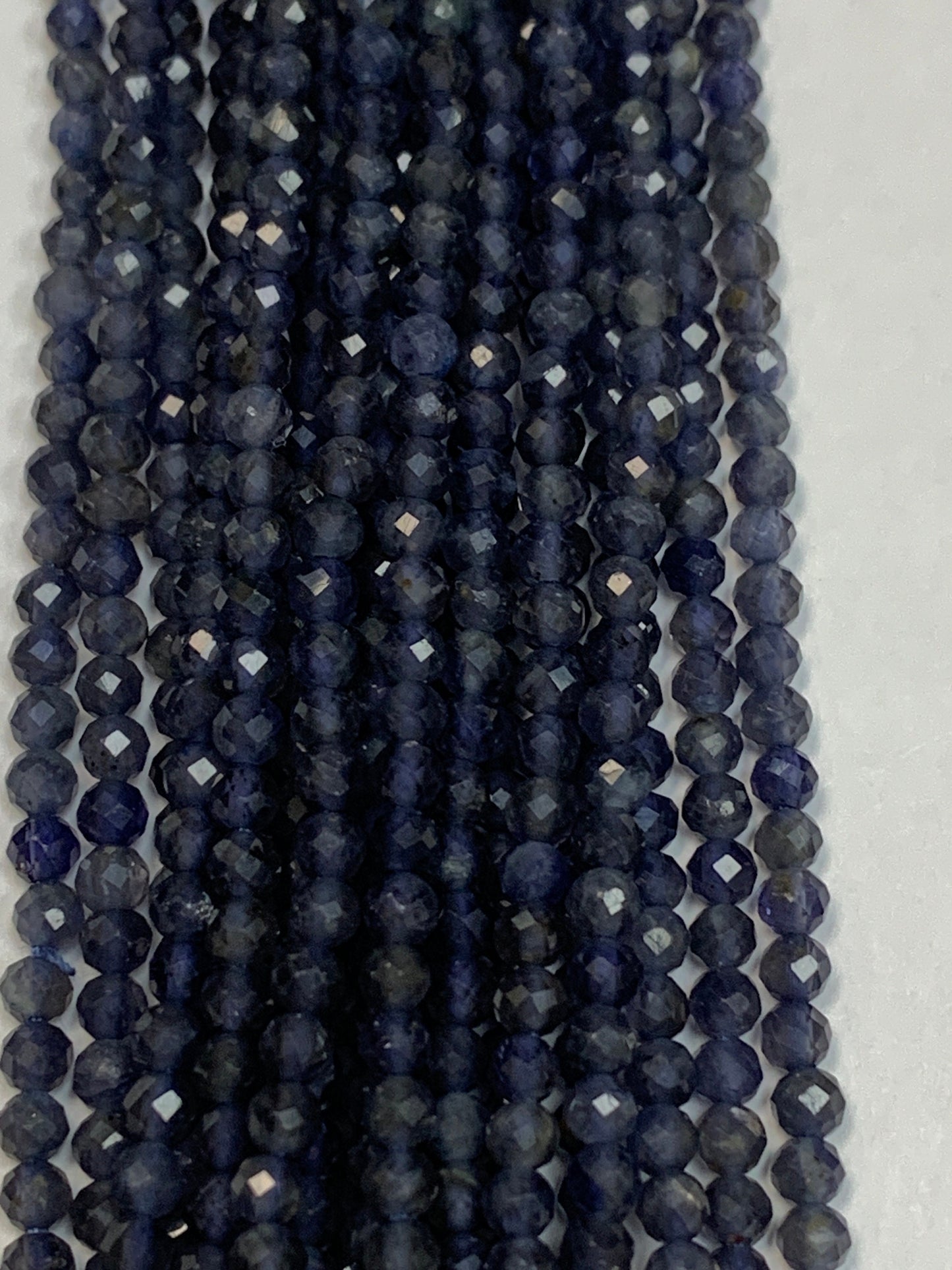 Iolite Natural Faceted Round 3-4mm